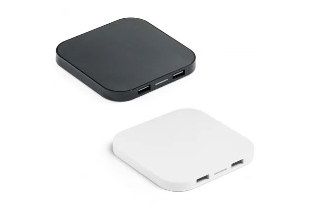 CAROLINE. Bezdrátová nabíječka a USB HUB s rozhraním 20