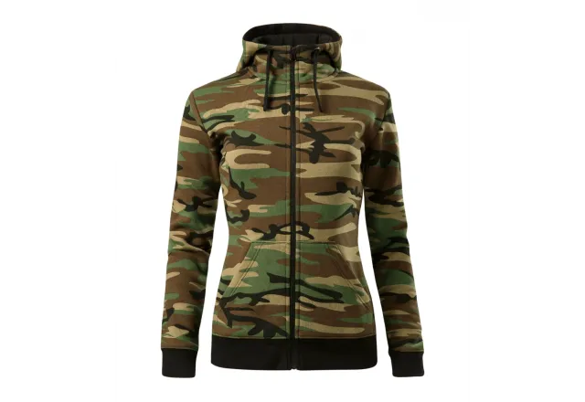 Mikina dámská Camo Zipper