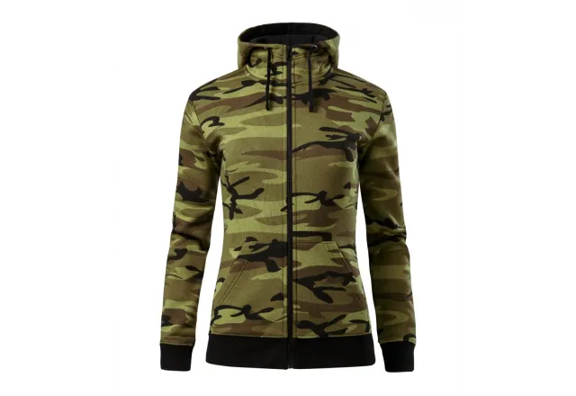Mikina dámská Camo Zipper