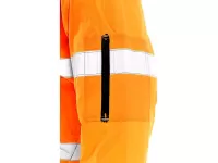 Bunda LEEDS, výstražná, zimní, pánská, oranžová