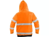 Bunda LEEDS, výstražná, zimní, pánská, oranžová