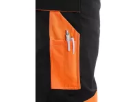 Kalhoty do pasu CXS SIRIUS BRIGHTON, černo-oranžová