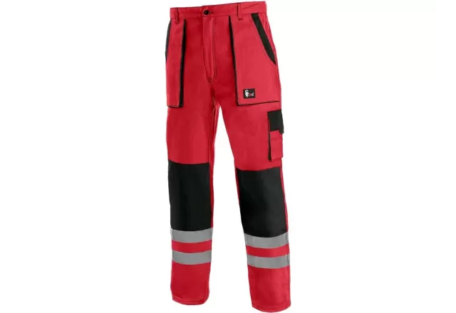 Kalhoty CXS LUXY BRIGHT, pánské, červeno-černé