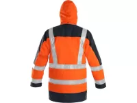 Bunda CXS LONDON, výstražná, 5 V 1, pánská, oranžovo-modrá