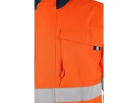 Blůza CXS HALIFAX, výstražná se síťovinou, pánská, oranžovo-modrá