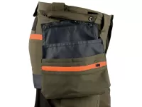 Kalhoty CXS NAOS pánské, khaki-olive, HV oranžové doplňky