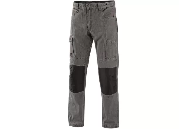 Kalhoty jeans NIMES III, pánské, šedo-černé