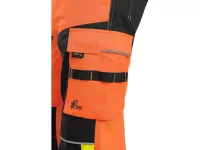 Kalhoty CXS BENSON výstražné, pánské, oranžovo-černé