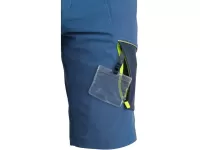 Kraťasy CXS NAOS pánské, modro-modré, HV žluté doplňky