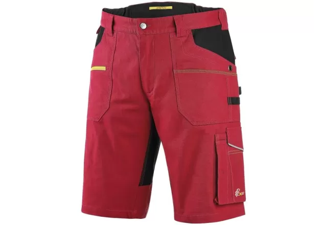 Kraťasy CXS STRETCH, pánské, červeno-černé