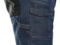 Kraťasy jeans CXS MURET, pánské, modro-černé