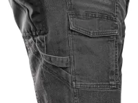 Kraťasy jeans CXS MURET, pánské, šedo-černá