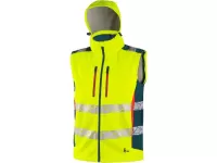 Bunda CXS BEDFORD, výstražná, pánská, softshell, žluto-petrolová