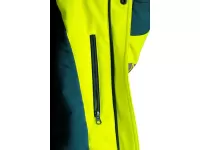 Bunda CXS BEDFORD WINTER, výstražná, zimní, pánská, softshell, žluto-petrolová