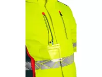 Bunda CXS BEDFORD WINTER, výstražná, zimní, pánská, softshell, žluto-petrolová