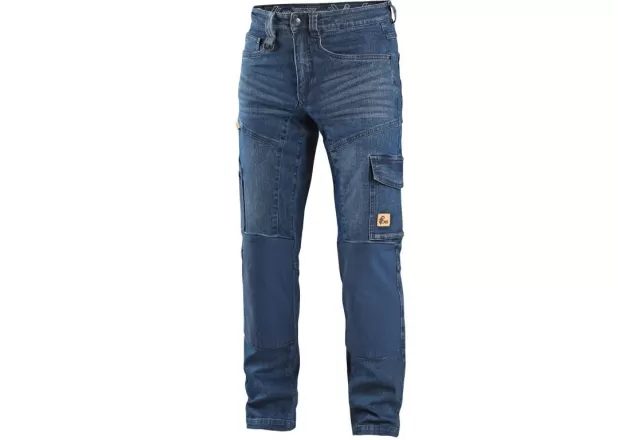 Kalhoty jeans CXS ALBI, pánské, modré