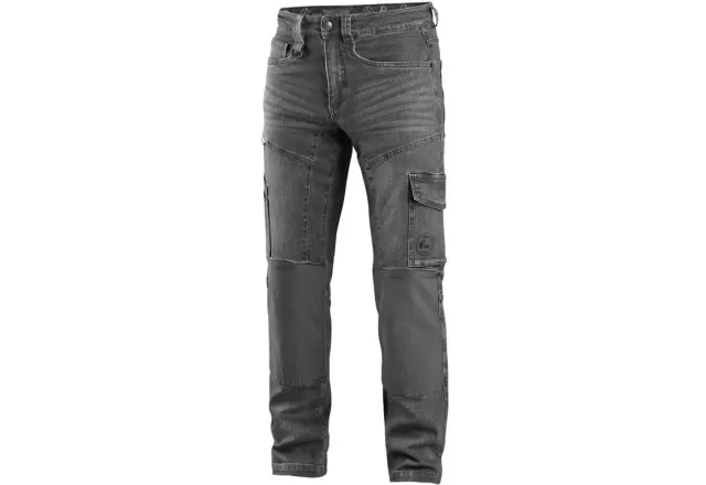 Kalhoty jeans CXS ALBI, pánské, šedé