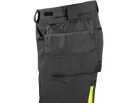 Kalhoty CXS NAOS HV, pánské, černo-žlutá Hi-Vis, reflexní pruhy