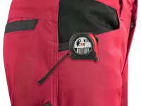 Kalhoty CXS SOLIS FLEX, pánské, červeno-černé