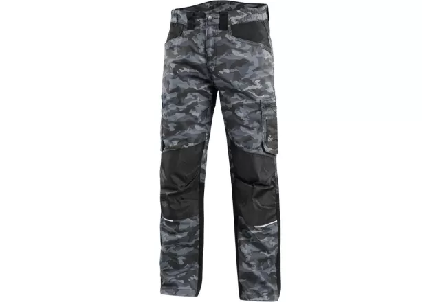 Kalhoty CXS SOLIS FLEX, pánské, maskáčovo-černé