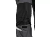 Kalhoty CXS STRETCH, 170-176cm, pánské, tmavě šedo-černé