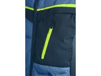 Bunda CXS NAOS, hybrid, pánská, modro-modrá, HV žluté doplňky